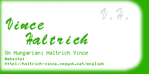 vince haltrich business card